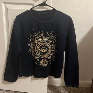 Cropped Moon & Sun Sweater